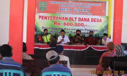 PENYALURAN BANTUAN LANGSUNG TUNAI (BLT) DANA DESA TAHAP I TAHUN 2020