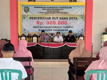 PENYALURAN BANTUAN LANGSUNG TUNAI (BLT ) - DANA DESA BULAN MEI  2022